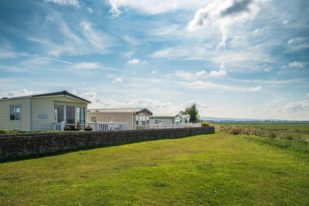 beautiful views of Lancashire caravans