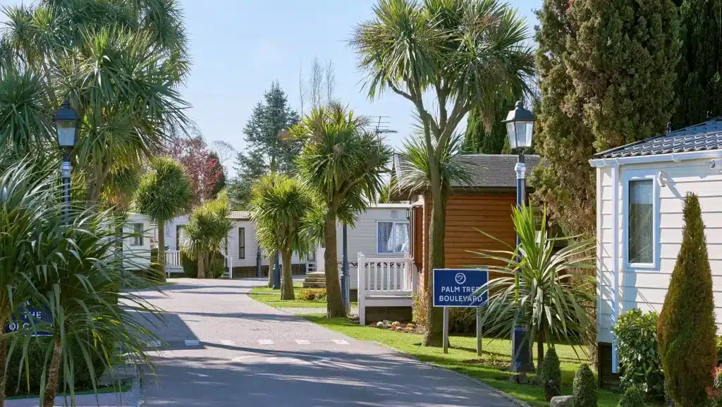 static caravans on a holiday park