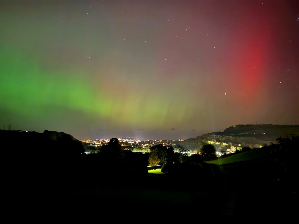 Northern lights view Scarborough