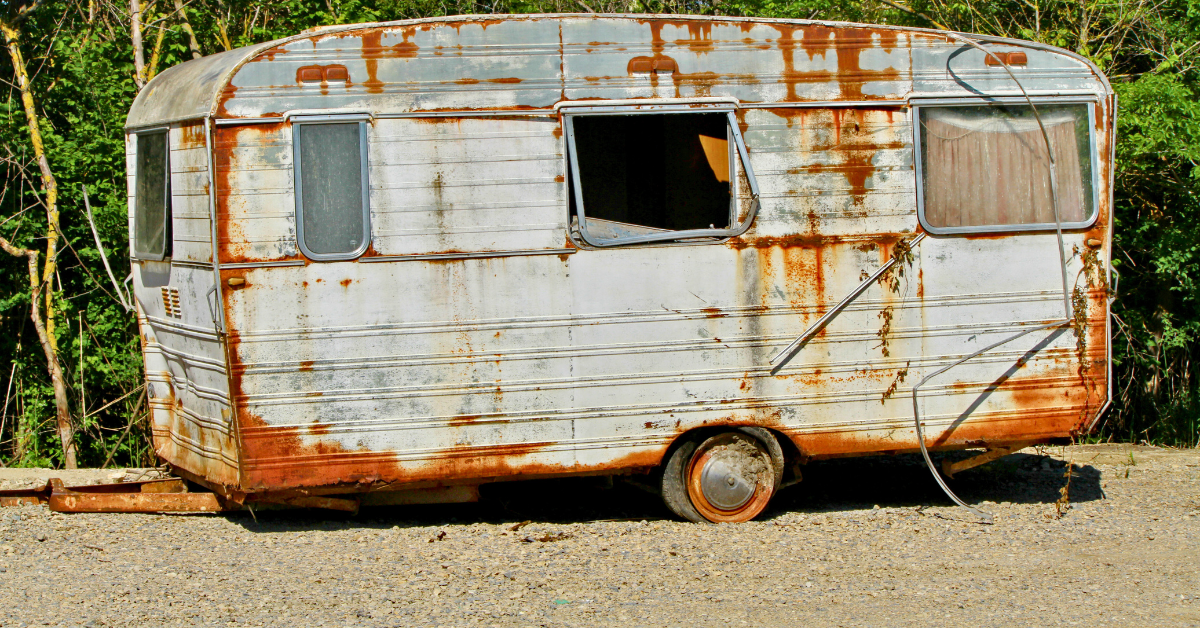 old caravan